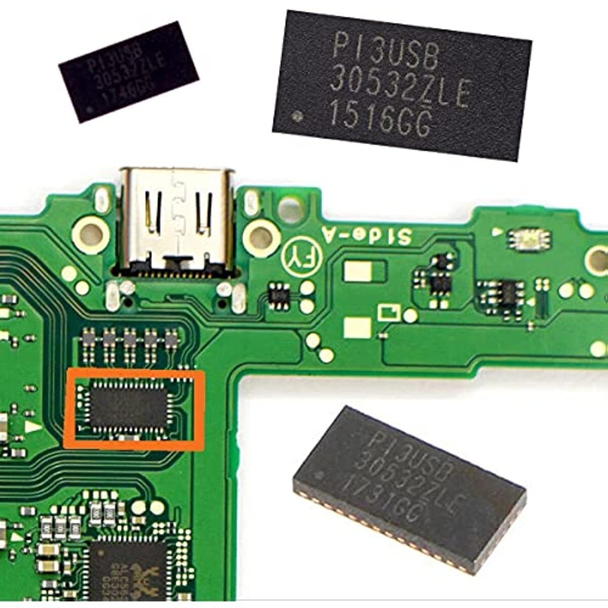 NSLikey PI3USB 30532ZLE for Nintendo Switch Video & Audio Control IC Chip Replacement