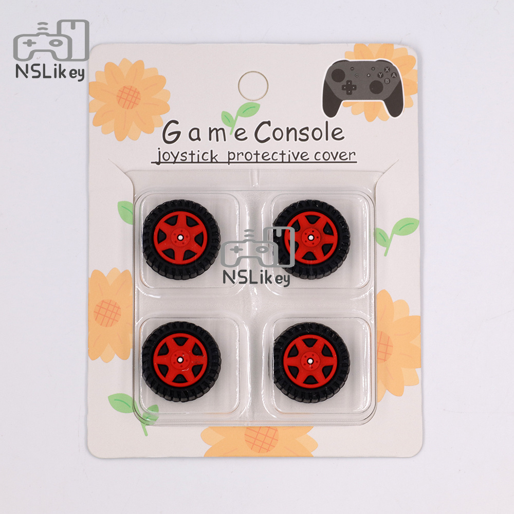 NSLikey Cartoon Thumb Grip for PS5 PS4 Controller Joystick Thumbstick Cover wheel