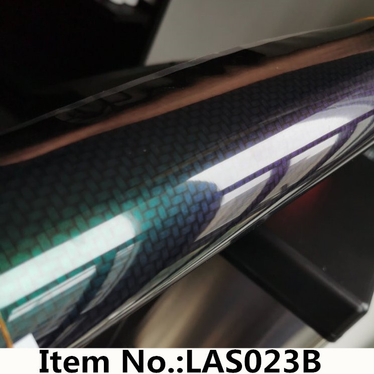 50cm chameleon real carbon fiber laser effect water transfer printing hydrographic cubic film for hydro dip aqua print