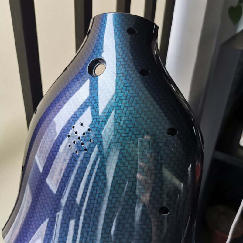 50cm chameleon real carbon fiber laser effect water transfer printing hydrographic cubic film for hydro dip aqua print