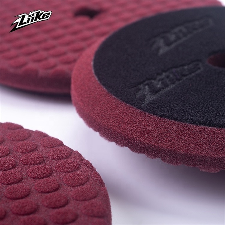 5 Inch Da Round Auto Waxing Buffing Detailing Polished Foam Pad Sponge Car Polishing Pad Tool Cutting Finishing Pads