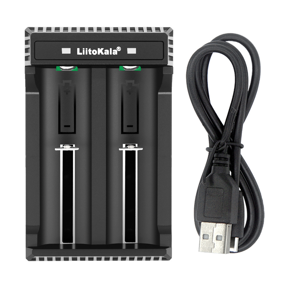 LiitoKala Lii-L2 18650 battery charger for 3.7V 26650 21700 20700 20650 18500 18490 18350 CR123A Rechargeable Battery Charger