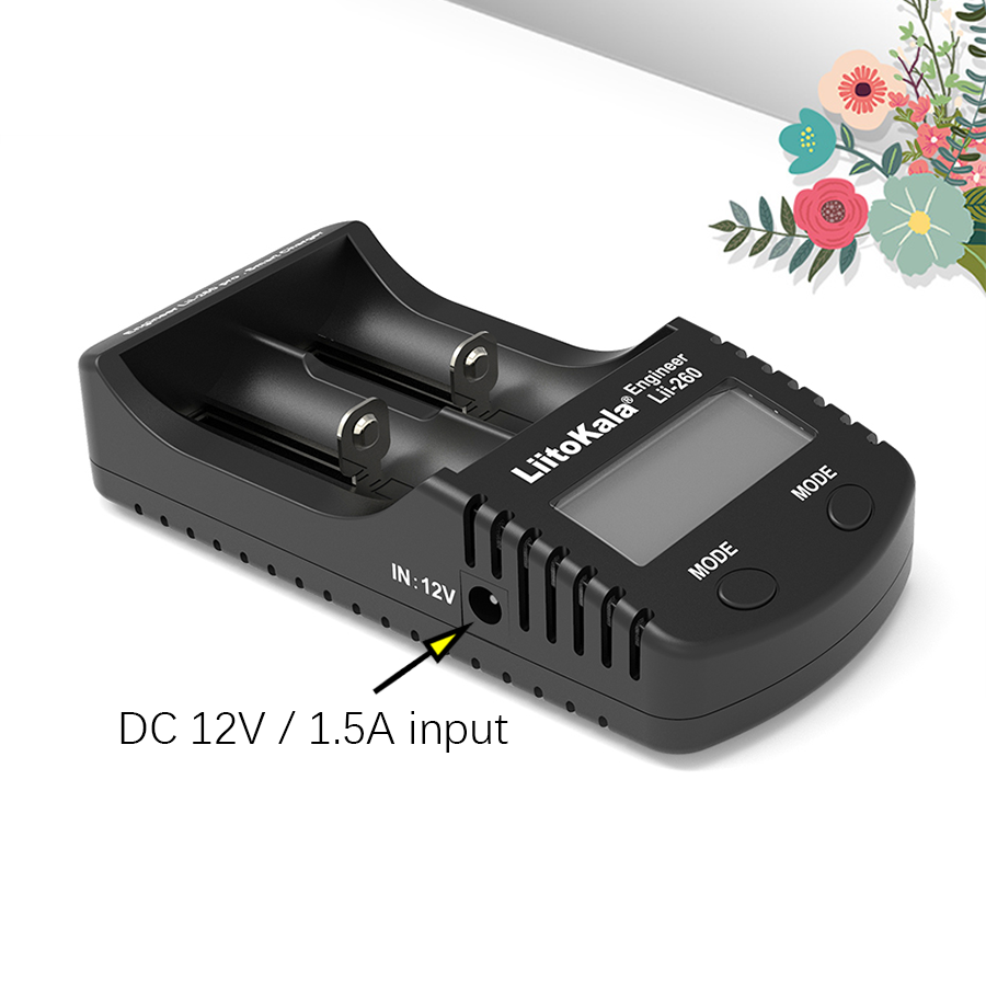 LiitoKala Factory outlet Lii-260 Smart Battery Charger for Li-ion 3.7V/4.2V 21700 18650 26650 18350 14500 battery