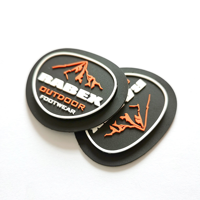 Customized Silicone Garment Patches Custom Logo tag Soft PVC Rubber Clothing Silicone Label