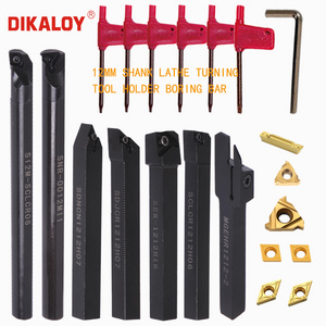 7pcs 12mm/16mm Shank Lathe Boring Bar Turning Tools Holders Set With 7pcs Carbide Inserts and Wrenches cnc cutting tools