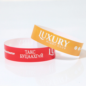 Factory Custom Disposable Inkjet Full Color Hospital VIP Bracelet Vinyl And Plain Tyvek Paper VIP Wristbands For Patient