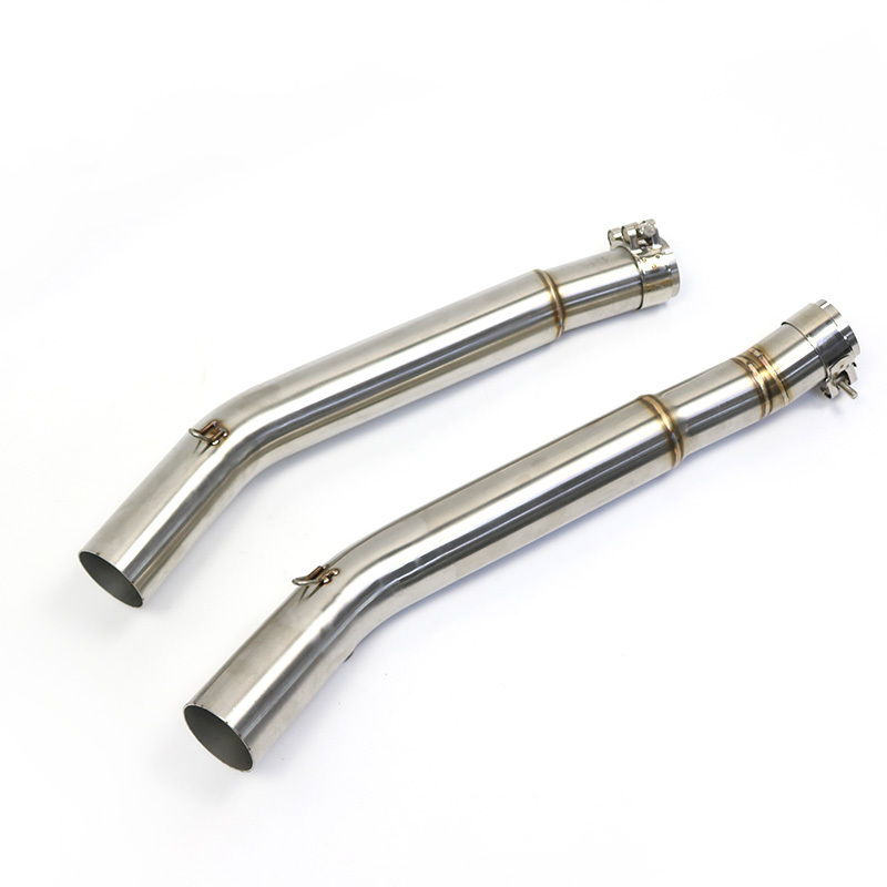 Motorcycle Middle Exhaust Pipe Middle Link Racing Pipe Connector Tube Stainless For Hayabusa GSX1300R GSX 1300R 2008 - 2015 P79