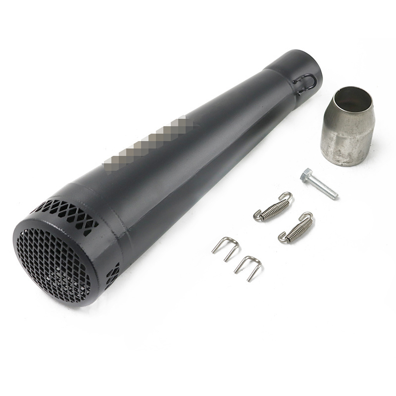 motorcycle exhaust Muffler m4 stainless steel black mesh 51mm silencer for KLX140 KLX250SF KLX450R KLX300R KLX125 KLX125L KLX300