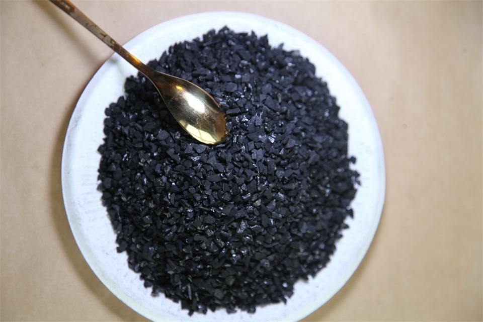 Iodine 1000-1100mg/g 6X12 Mesh Coconut Shell Charcoal Gold Adsorption Granule Activated Carbon