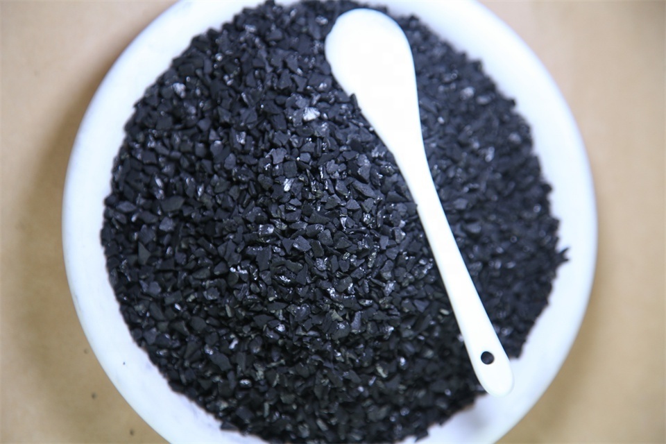 Iodine 1000-1100mg/g 6X12 Mesh Coconut Shell Charcoal Gold Adsorption Granule Activated Carbon