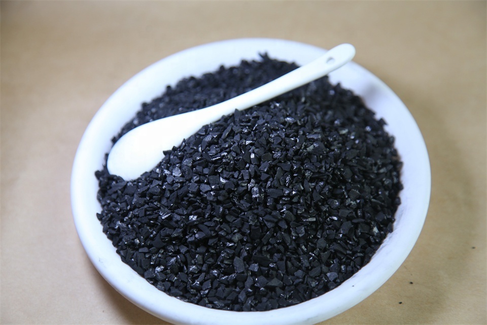 Iodine 1000-1100mg/g 6X12 Mesh Coconut Shell Charcoal Gold Adsorption Granule Activated Carbon