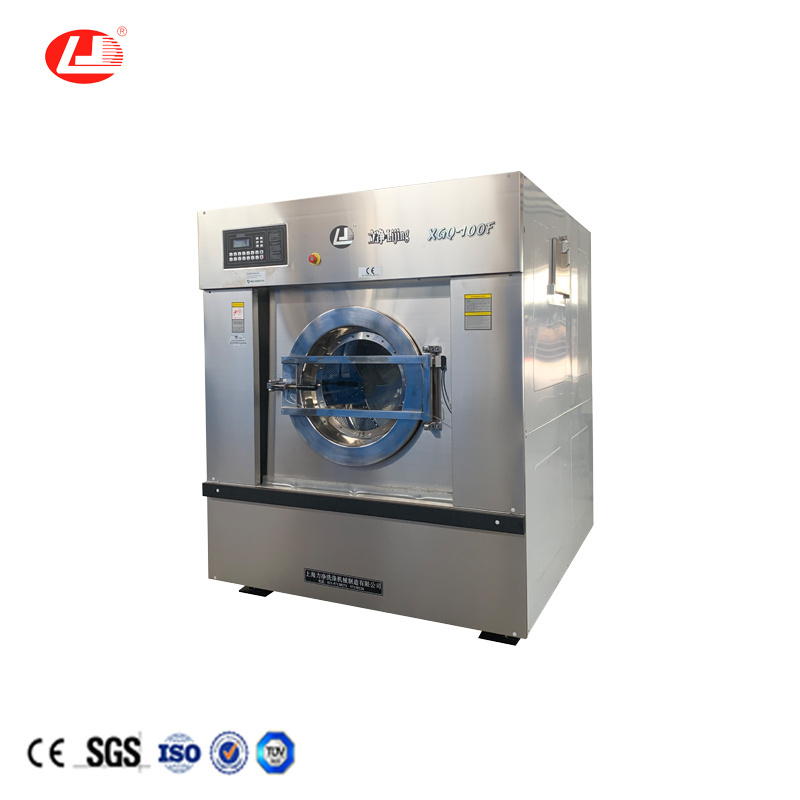 Professional Automatic and Semi-auto Commercial Laundry Washing Machine 25KG Washer Extractor