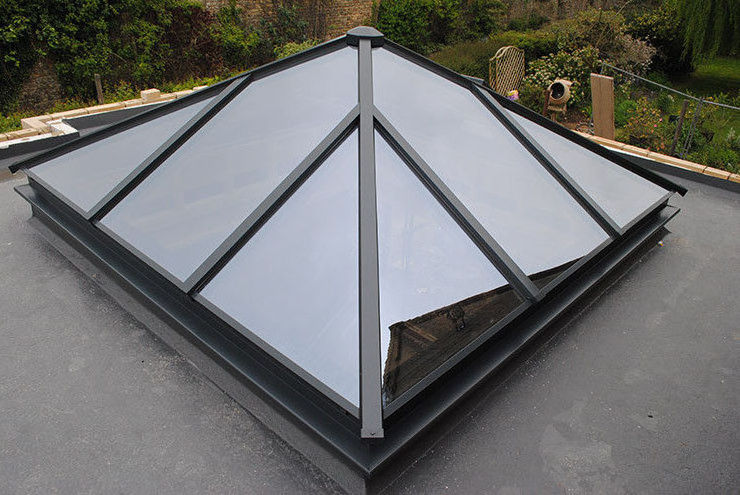 inclined aluminum alloy roof   triangle pyramid  skylight windows