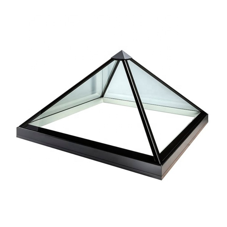 inclined aluminum alloy roof   triangle pyramid  skylight windows