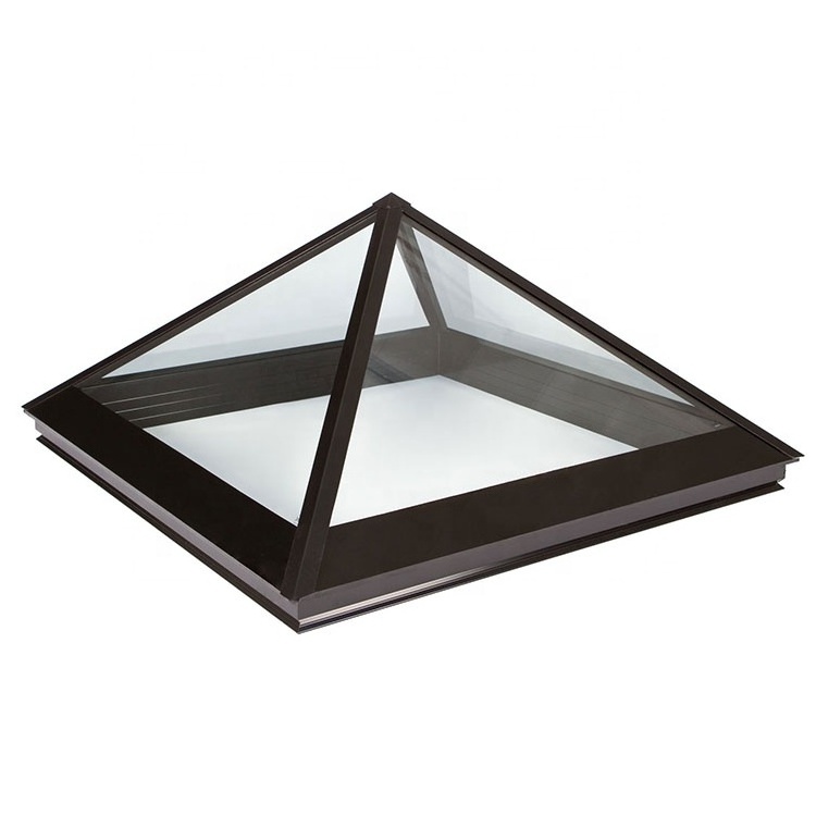 inclined aluminum alloy roof   triangle pyramid  skylight windows