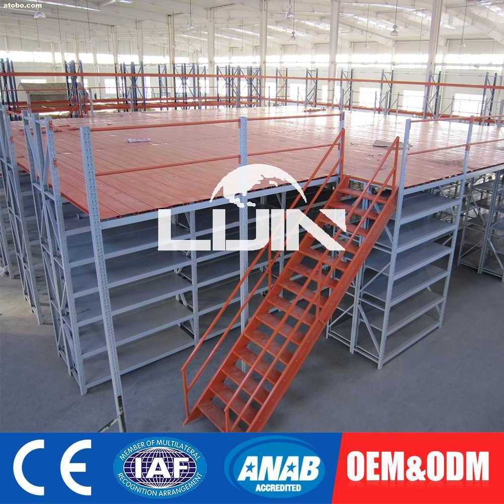 LIJIN Manufacture Factory Factor direct saley mezzanine floor rack warehouse mezzanine floor racking for heavy weight goods