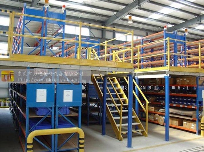 LIJIN Space Saving Mezzanine Racking Prefabricated Warehouse Shelving Unit