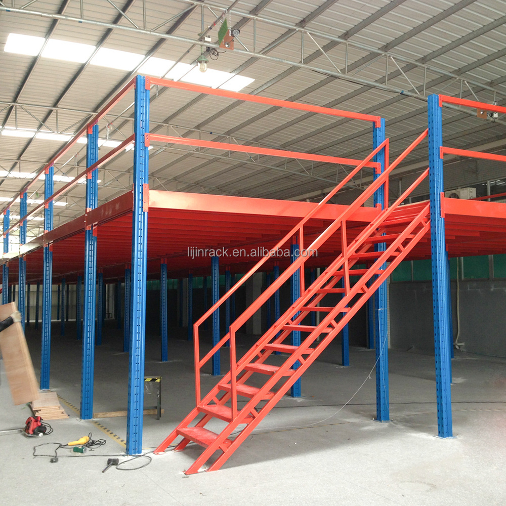 LIJIN Warehouse storage mezzanine shelving warehouse mezzanine floor and mezzanine floor rack shelf