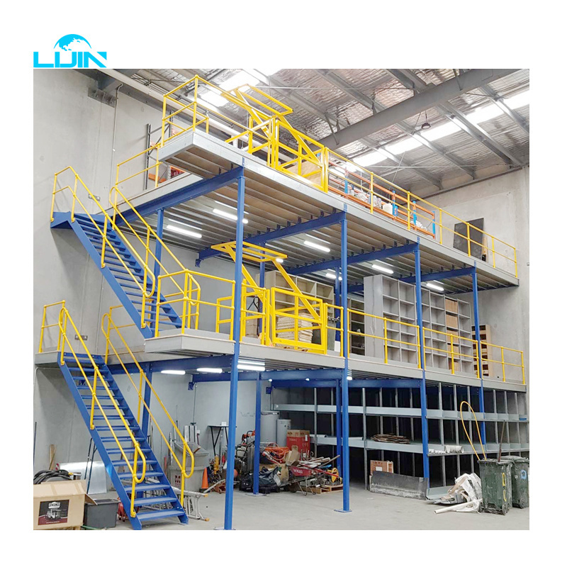 Free Design Industrial Steel Platform Warehouse Multi-Tier Racking Support Mezzanine Floor