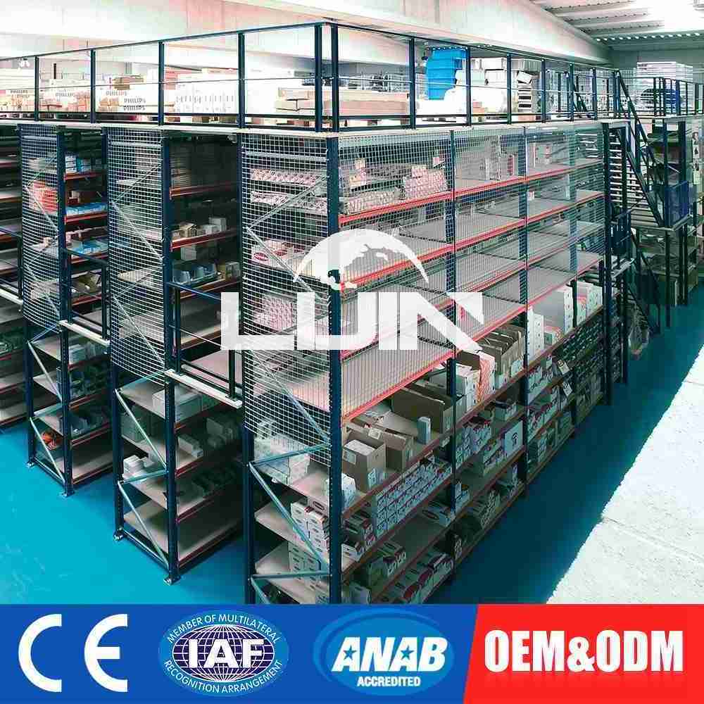 LIJIN Manufacture Factory Factor direct saley mezzanine floor rack warehouse mezzanine floor racking for heavy weight goods