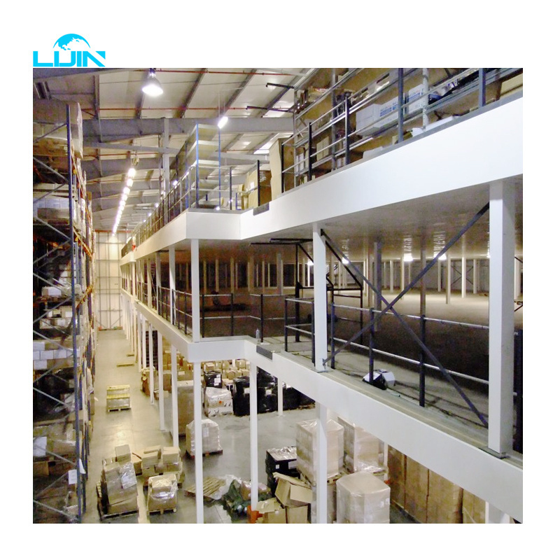 Free Design Industrial Steel Platform Warehouse Multi-Tier Racking Support Mezzanine Floor