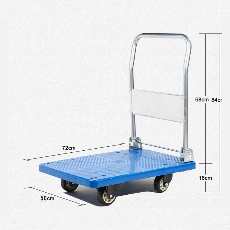 LIJIN Manufacture Factory 300kg heavy duty platform foldable hand trolley