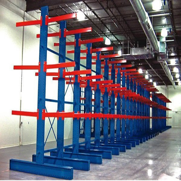 Heavy Duty Metal Adjustable Warehouse Double-Sided Cantilever Rack