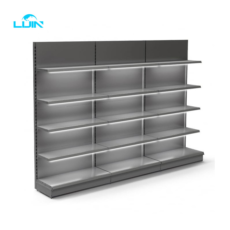 LIJIN SHELF Double side grocery store supermarket display shelf for sale