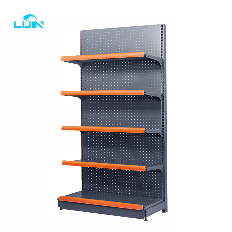 LIJIN SHELF Double side grocery store supermarket display shelf for sale