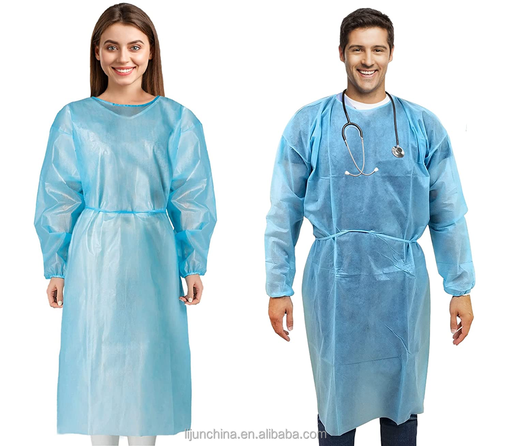 CE Sterile SMS Surgical/Isolation Gown Disposable Surgeon Gowns for Hospital