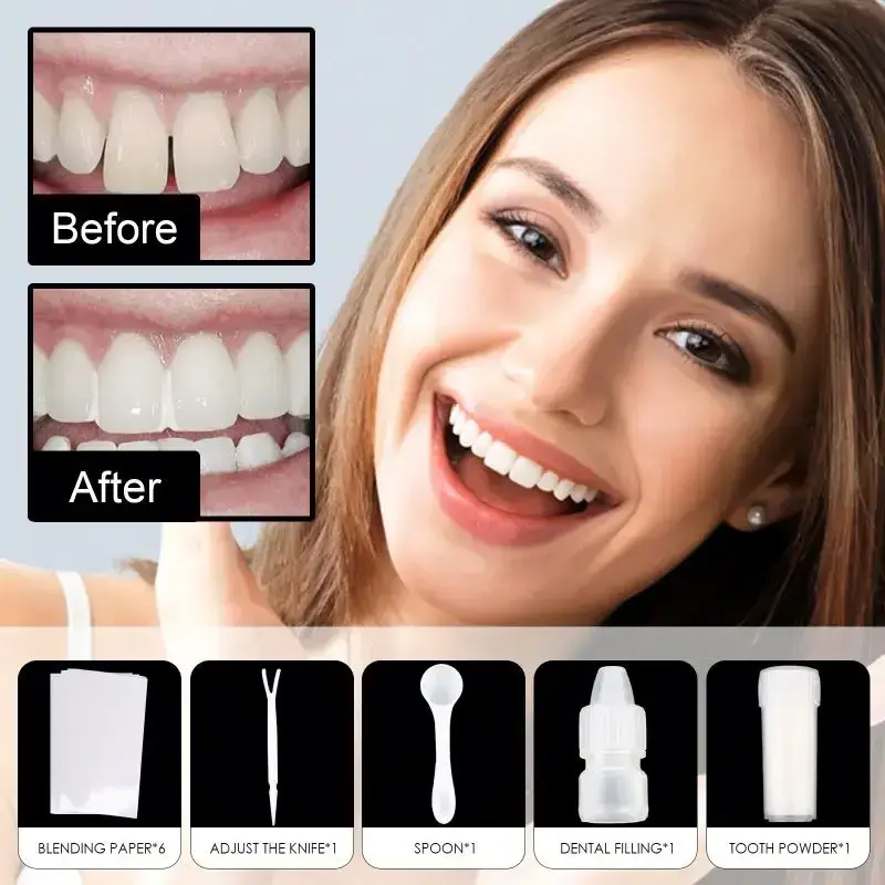 JAYSUING Moldable Teeth Temporary Repair Teeth Moldable False Teeth Solid Glue Kit