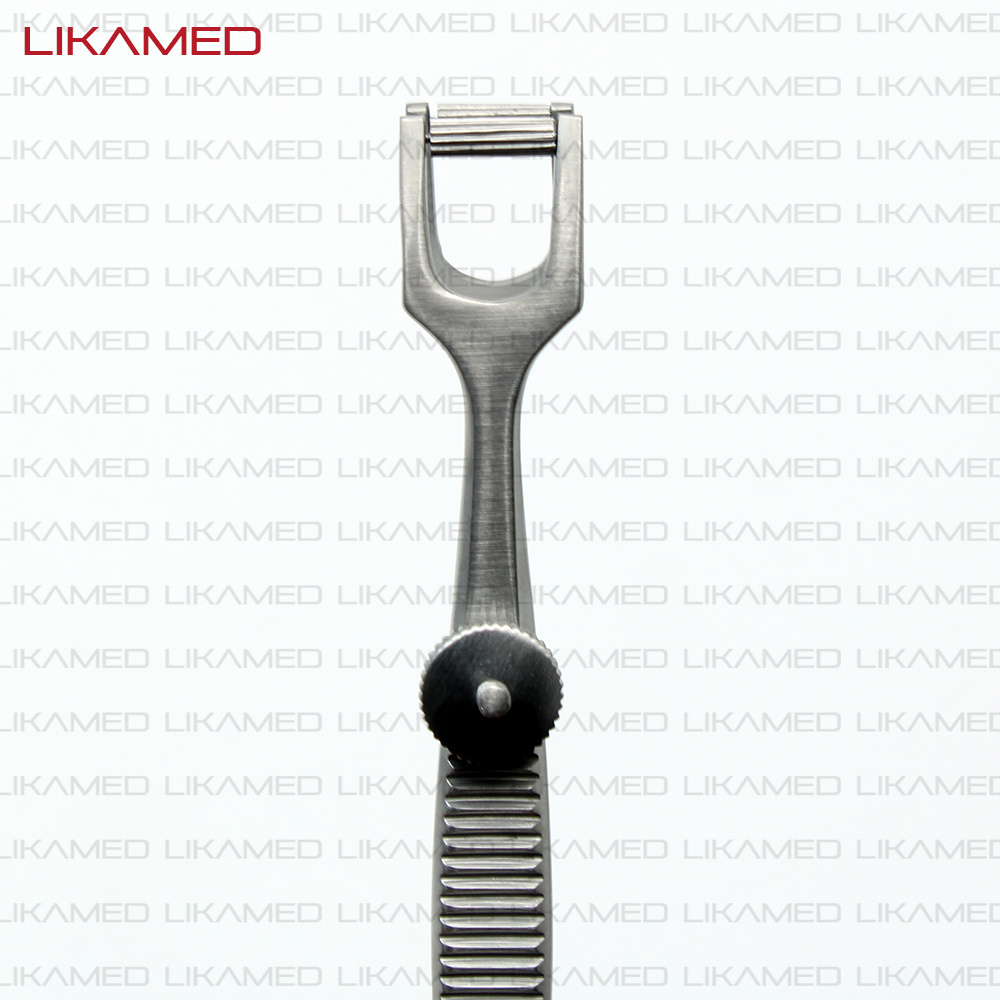 LIKAMED COTTLE Columella Clamp with Fixation Screw 10cm COTTLE Columella Forceps Adjustable Screw Germany Stainless