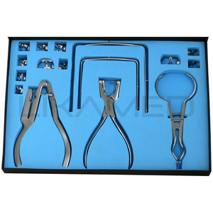 LIKAMED Dental Rubber Dam Kit with Clamps Set Packed in a Box Rubber Dam Set German Stainless