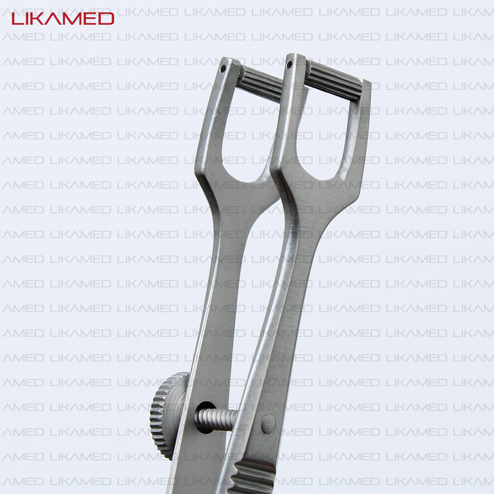 LIKAMED COTTLE Columella Clamp with Fixation Screw 10cm COTTLE Columella Forceps Adjustable Screw Germany Stainless