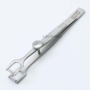 LIKAMED COTTLE Columella Clamp with Fixation Screw 10cm COTTLE Columella Forceps Adjustable Screw Germany Stainless