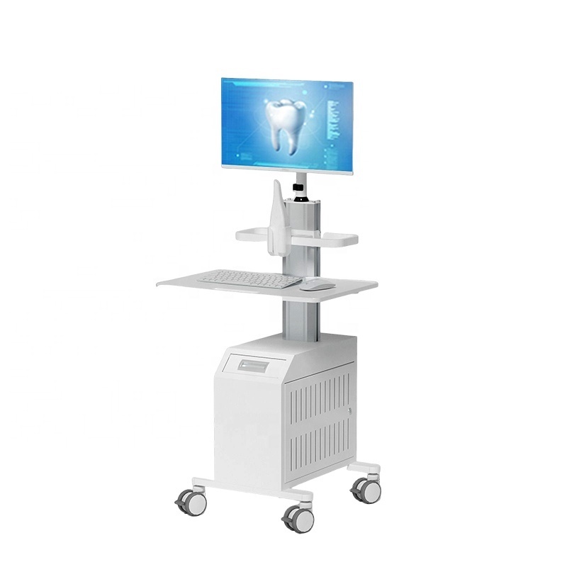 Best Price ABS Plastic Aluminum Dental Oral Scanning Cart for Hospital Dental with Monitor Mount Oral Scanner Holder CPU Holder