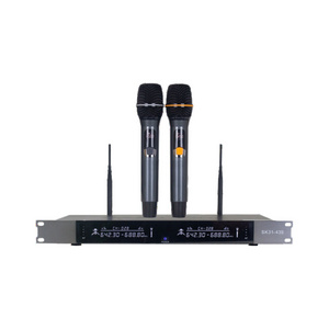 T Dual Channel Long Range Conference Room Karaoke Wireless Microphones For Home  KTV and Classroom