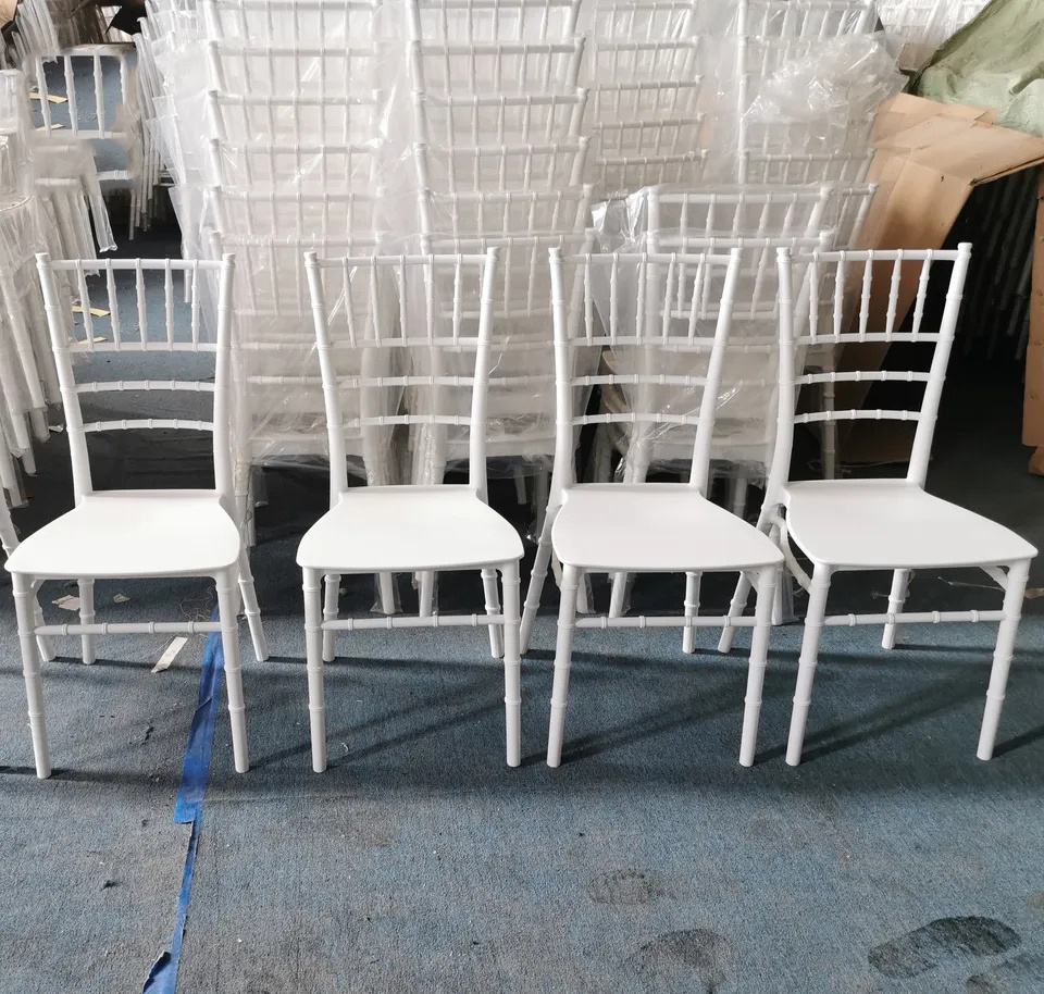 High Quality Stacking Chiavari Chair Tiffany Party Chairs Metal Acrylic Clear Hotel Wedding Chair