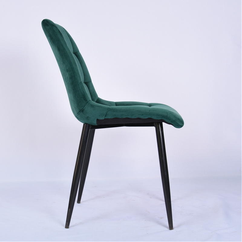 High Quality Modern Luxury Comfortable Fabric Colorful Velvet Nordic Dinner Chair Green Dinning Dining Room Chairs