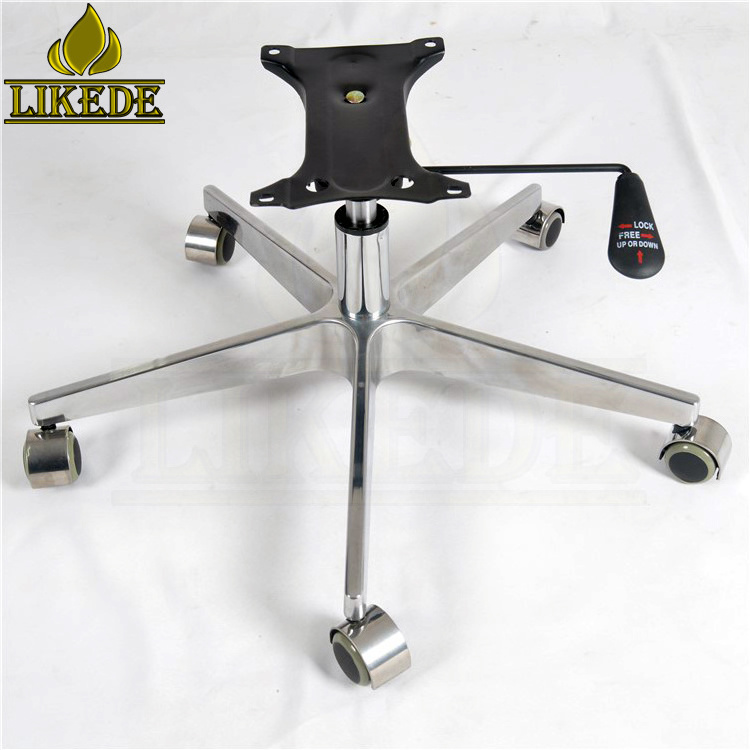 Factory outlets office chair accessories metal chair leg aluminum five star chair base with tilt mechanism