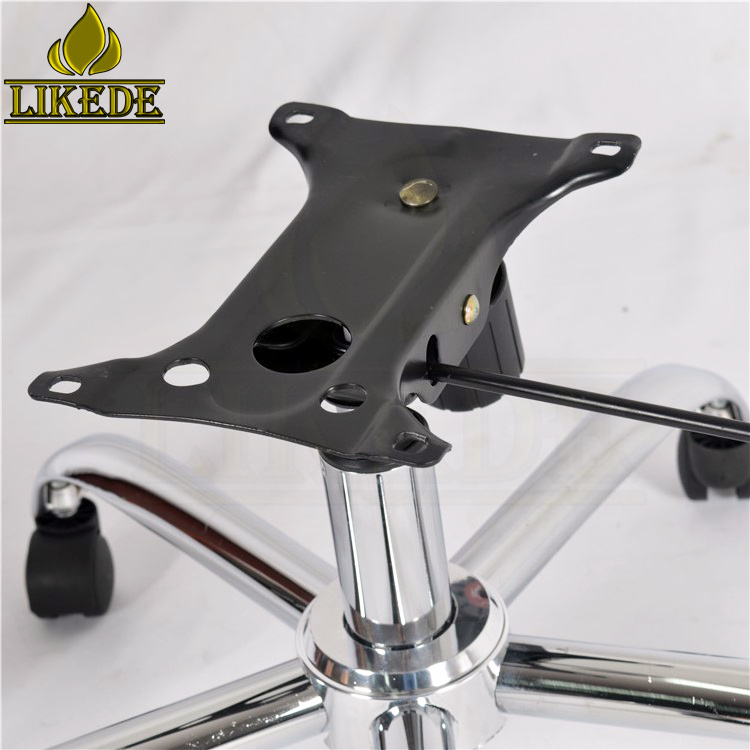 Office chair base part 5 rays steel metal chrome chair base