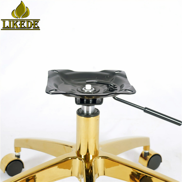 New five prong chair golden legs aluminum chair mechanism parts office furniture metal legs