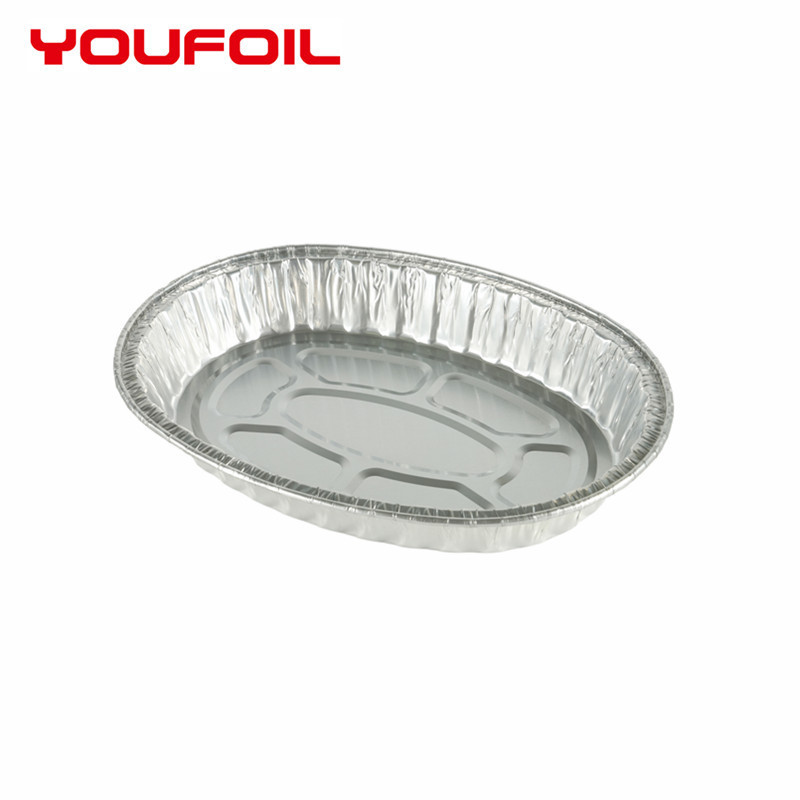 Oval Food Plates  Aluminum Foil Containers Takeaway Baking BBQ Oven Heat  Aluminum Foil Tray