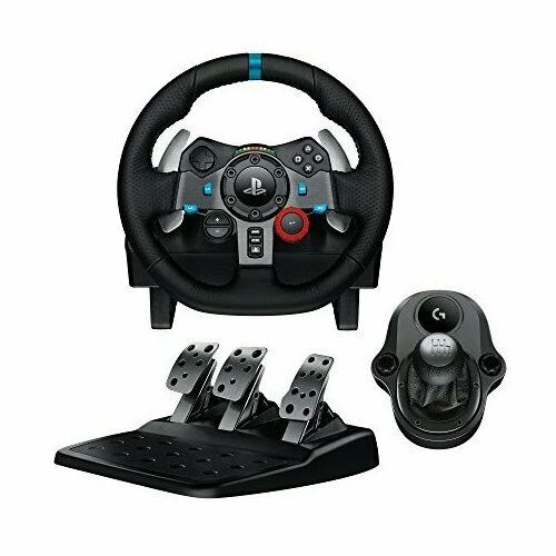 Logitechs G920 Driving Force Racing Wheel + Logitech G Driving Force Shifter Bundle, Stainless Steel, 100% Original