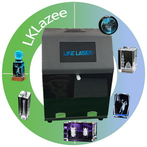 LKLazee Portable Mini 3d Green Photo Crystal Glass Block Laser Inside Engraving Machine For Inside Glass