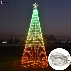 DC5V Outdoor addressable ws2811 programmable RGB Led Pixel Christmas string light /led light curtain for decoration