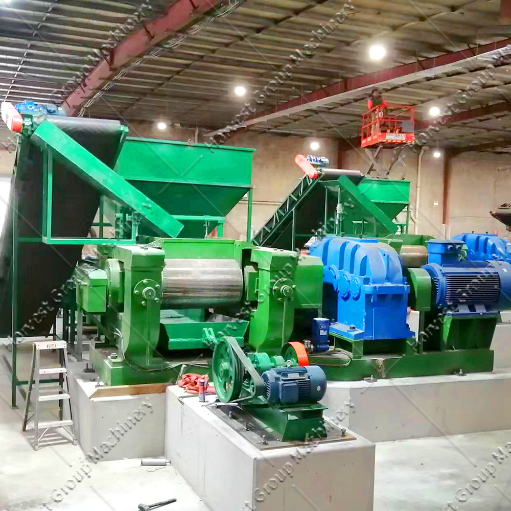 Full Automatic Waste Tyre Crusher Shredder Recycling Machine Fully Automated Rubber Granulator and Fine Rubber Grinder