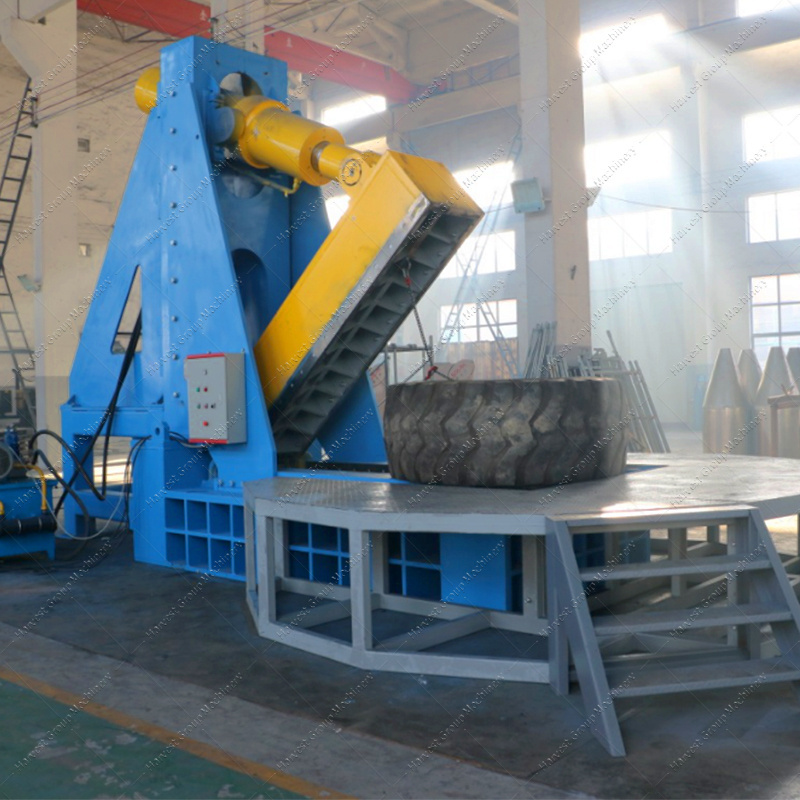 automatic high efficiency waste strip Tire Recycle Equipment Truck Tire Cutter Used Tire Cutting Machine