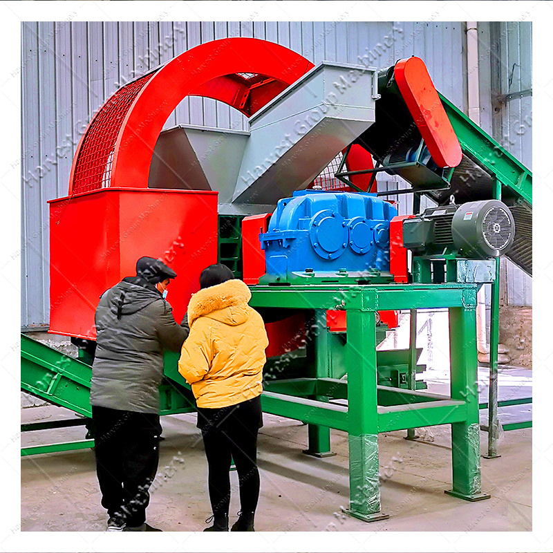 Industrial Used Tyre Shredder Mobile Portable Whole Waste Truck Tire Shredder Machine For Sale portable tire shredder for sale