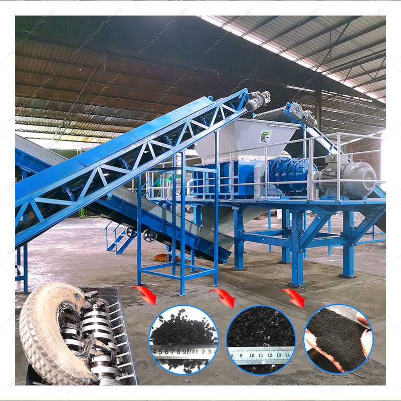 Industrial Used Tyre Shredder Mobile Portable Whole Waste Truck Tire Shredder Machine For Sale portable tire shredder for sale